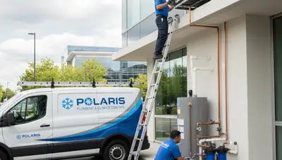 Licensed plumber fixing residential pipes in Rochester, NY for Five Star Cooling plumbing services
